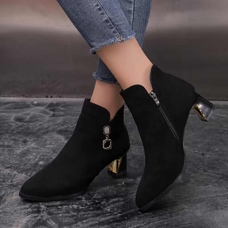 NEVE™ WOMEN'S POINTED TOE CHELSEA ANKLE BOOTS