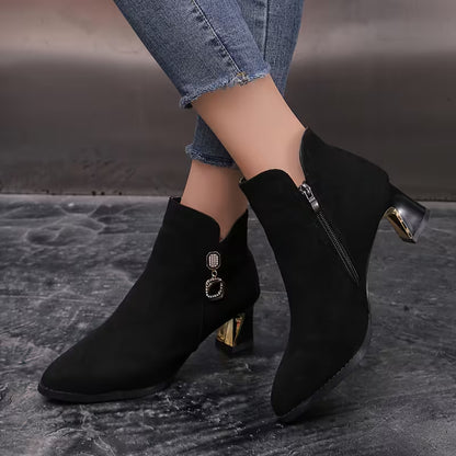 NEVE™ WOMEN'S POINTED TOE CHELSEA ANKLE BOOTS