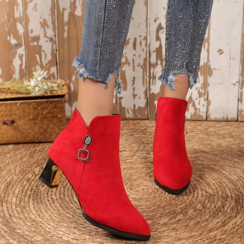NEVE™ WOMEN'S POINTED TOE CHELSEA ANKLE BOOTS