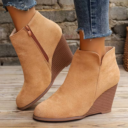 VALEN™ WOMEN'S CHUNKY HEEL ANKLE BOOTS