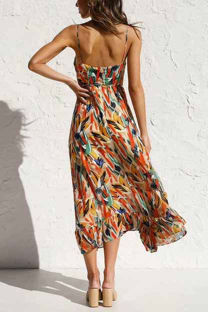ESTELLEA™ – CHIC MID-LENGTH DRESS WITH ARTISTIC PATTERNS