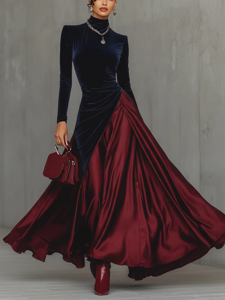 LIRA™ | LONG BICOLOUR DRESS