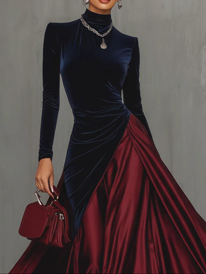 LIRA™ | LONG BICOLOUR DRESS