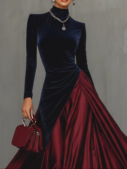 LIRA™ | LONG BICOLOUR DRESS