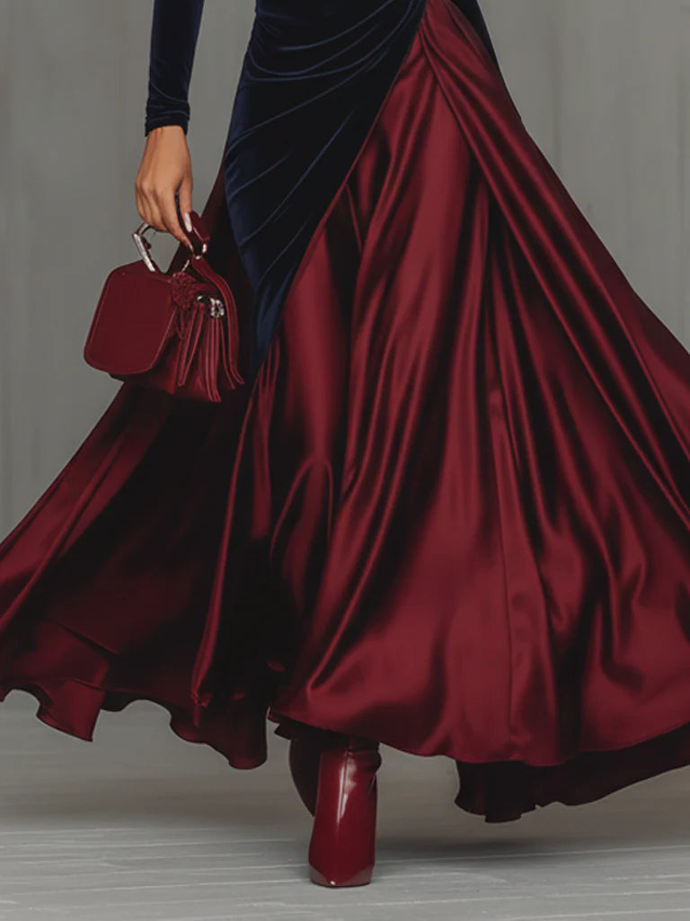 LIRA™ | LONG BICOLOUR DRESS