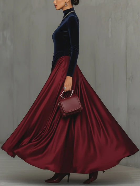 LIRA™ | LONG BICOLOUR DRESS