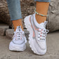 LEILA™ - WOMEN'S ORTHOPEDIC BREATHABLE LACE UP MESH PLATFORM SNEAKERS