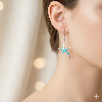 OCEAN STAR OPAL EARRINGS