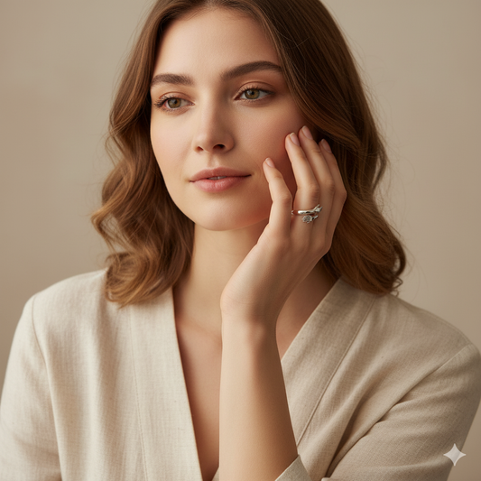 EMBRACE SILVER HUG RING