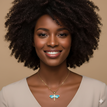 GOLDEN WINGS OPAL NECKLACE