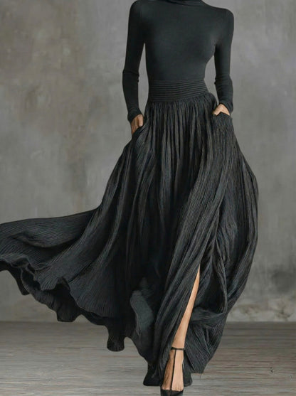 RAQUEL™ | HIGH-WAIST MAXI DRESS