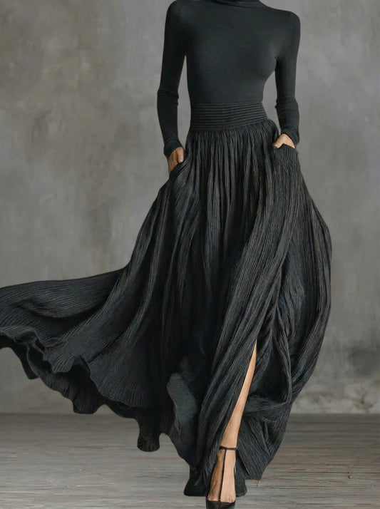 RAQUEL™ | HIGH-WAIST MAXI DRESS