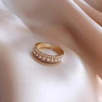 BORIS™ GOLD PEARL RING