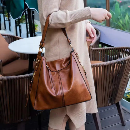 GENEVIEVE AUTUMN HOBO BAG - Anti-Theft & Luxury Leather