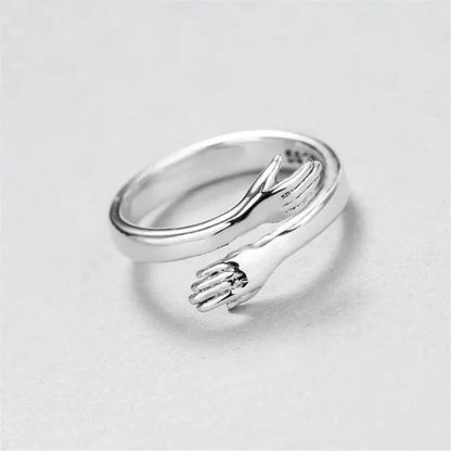 EMBRACE SILVER HUG RING