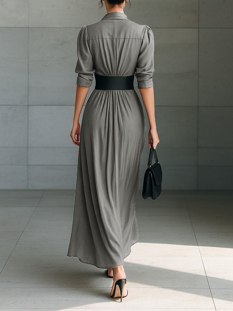 ZAHARA™ | LONG PLEATED DRESS