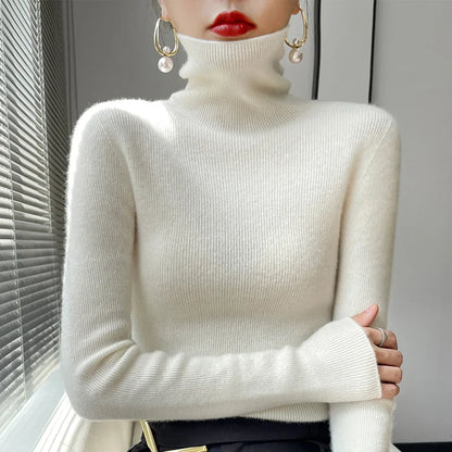 Lenie - Casual Turtleneck Sweater