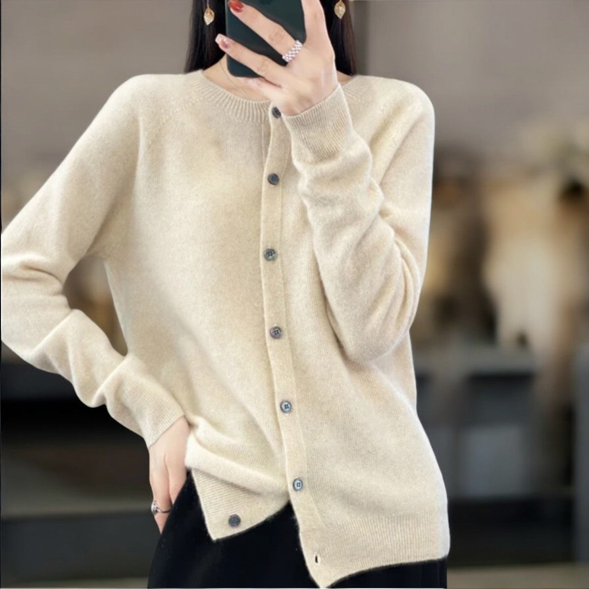 LARA™ | MERINO WOOL CARDIGAN