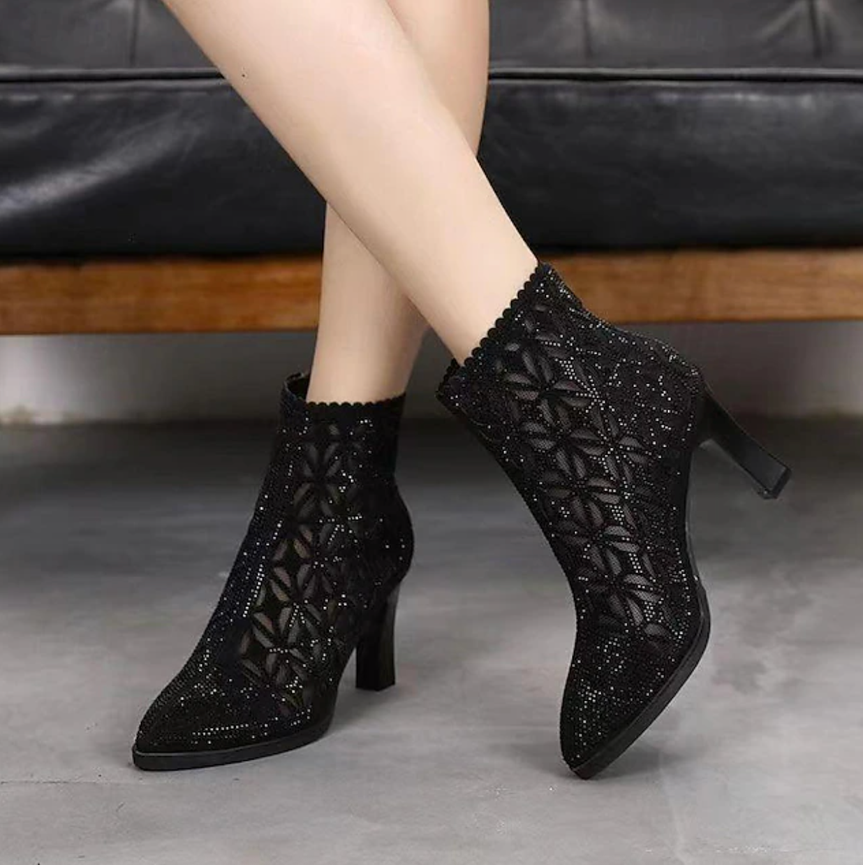 NOVAS™ WOMEN'S GLAMOROUS RHINESTONE EVENING BOOTS