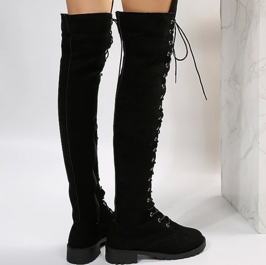 ELYS™ WOMEN'S ELEGANT SUEDE FLAT HEEL BOOTS