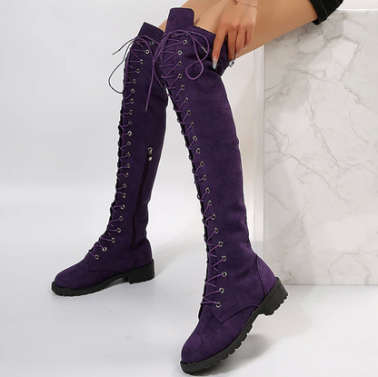 ELYS™ WOMEN'S ELEGANT SUEDE FLAT HEEL BOOTS