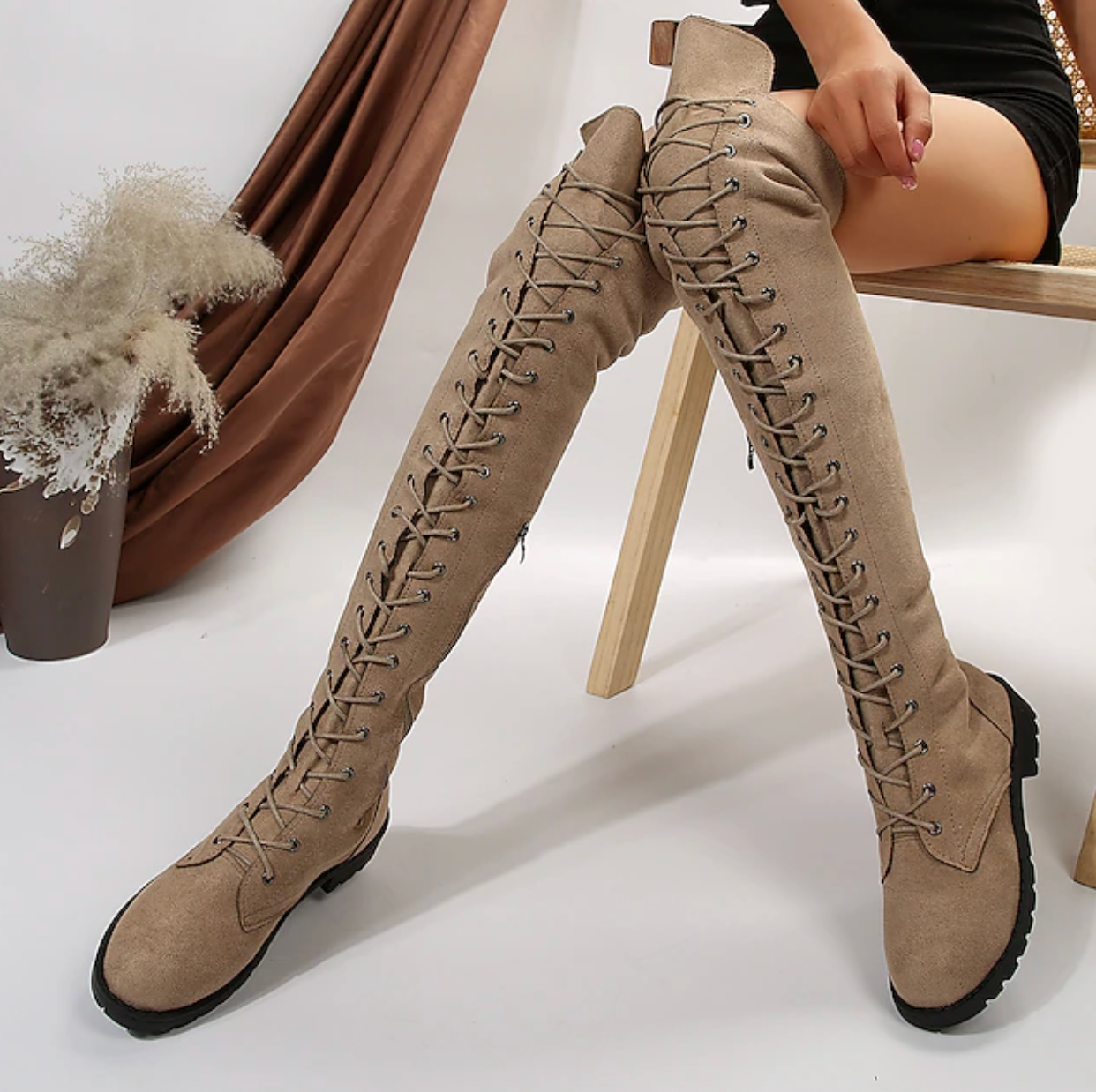 ELYS™ WOMEN'S ELEGANT SUEDE FLAT HEEL BOOTS