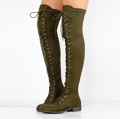 ELYS™ WOMEN'S ELEGANT SUEDE FLAT HEEL BOOTS