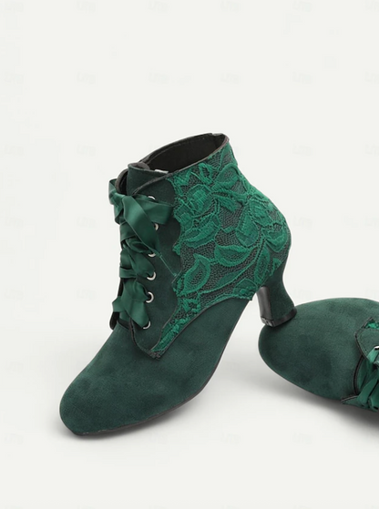 CORDELIA™ WOMEN'S VINTAGE SUEDE LACE-UP BOOTS