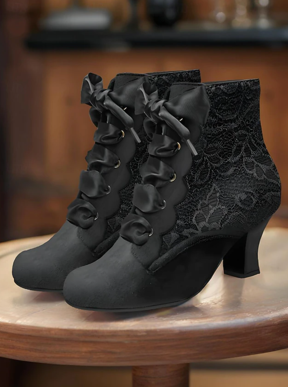 CORDELIA™ WOMEN'S VINTAGE SUEDE LACE-UP BOOTS