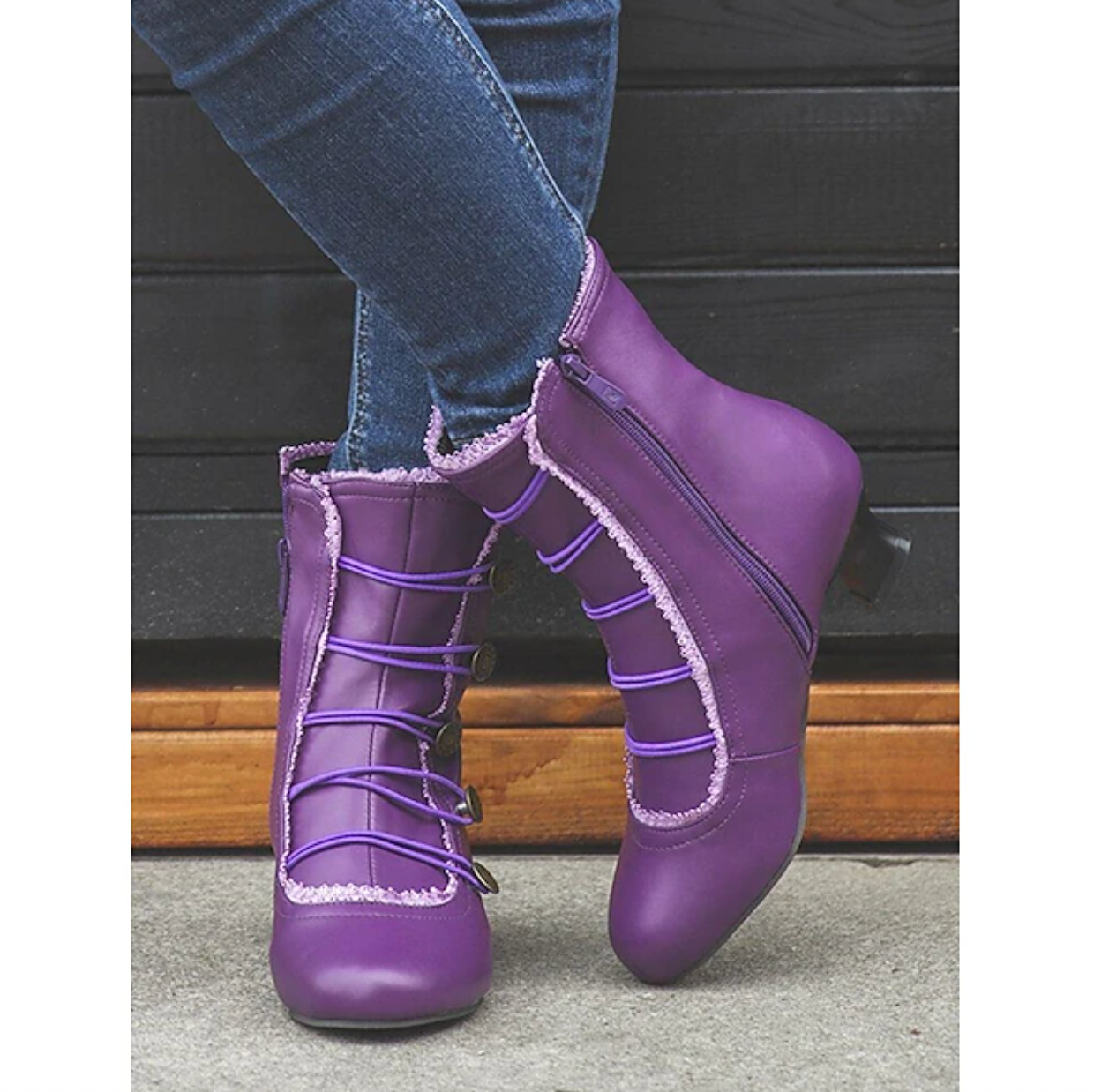 MARLOW™ WOMEN'S VINTAGE SHORT HEEL ANKLE BOOTS