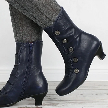 MARLOW™ WOMEN'S VINTAGE SHORT HEEL ANKLE BOOTS