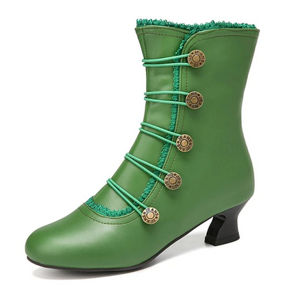 MARLOW™ WOMEN'S VINTAGE SHORT HEEL ANKLE BOOTS
