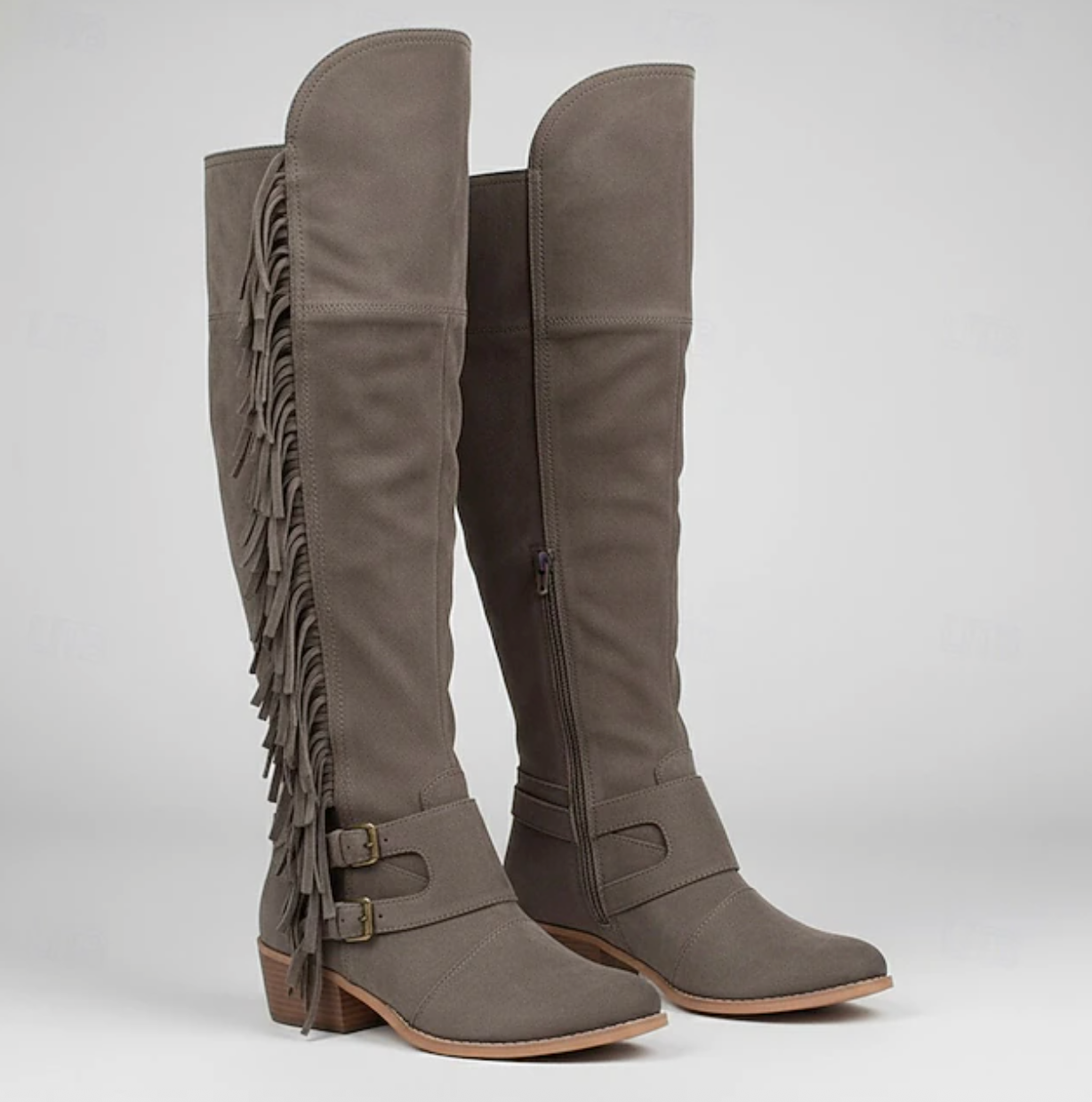 MONTANA™ WOMEN'S KNEE-HIGH BUCKLE STRAP WESTERN BOOTS