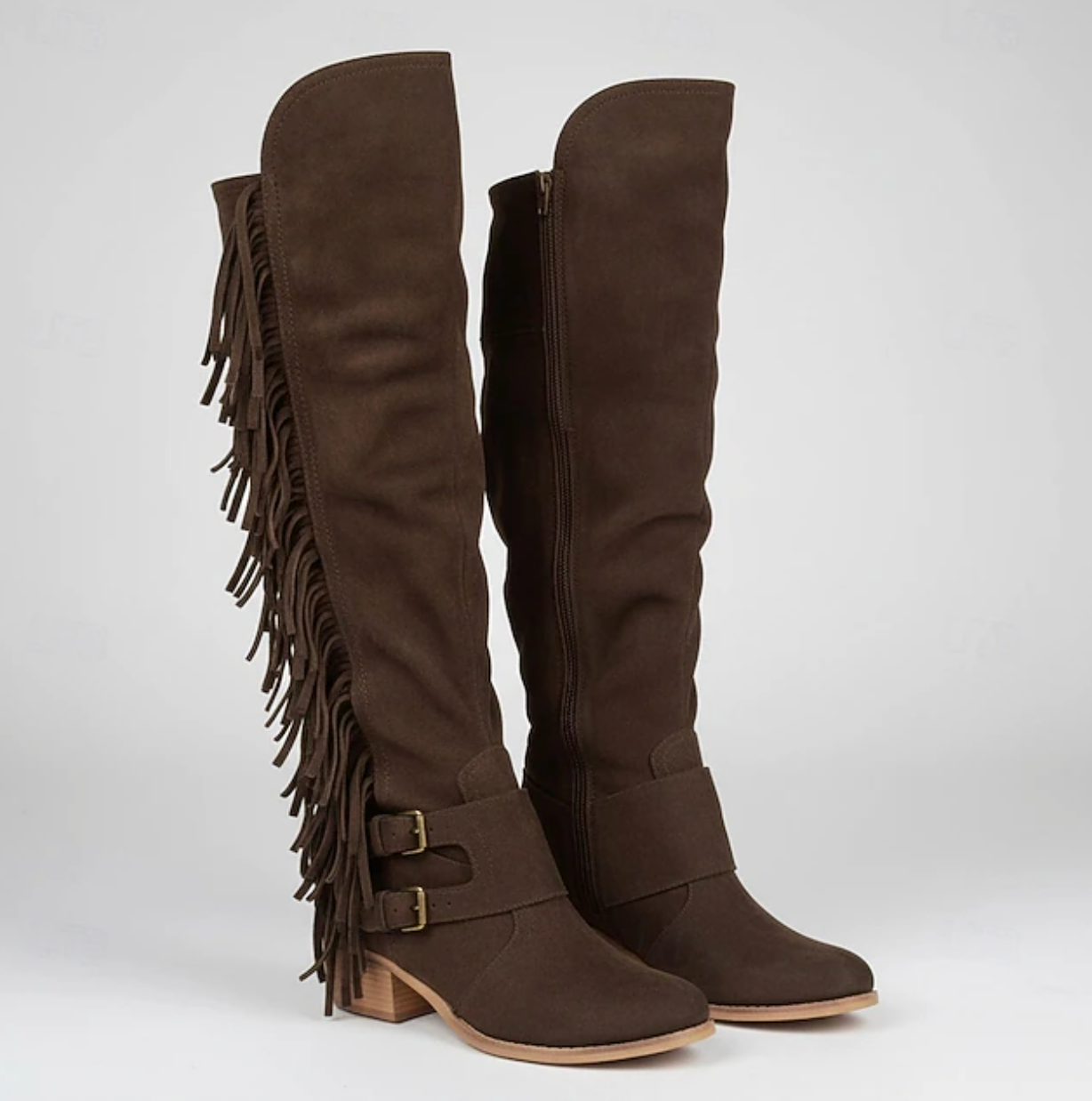 MONTANA™ WOMEN'S KNEE-HIGH BUCKLE STRAP WESTERN BOOTS