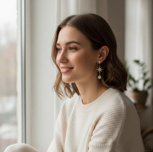 LUNAR GLOW OPAL EARRINGS