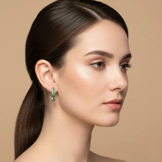VERDE AURA DIAMOND EARRINGS