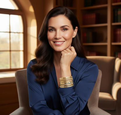 CELESTINA AURA™ — 7PCS LUXURY METAL SIX-POINTED STAR BRACELET SET