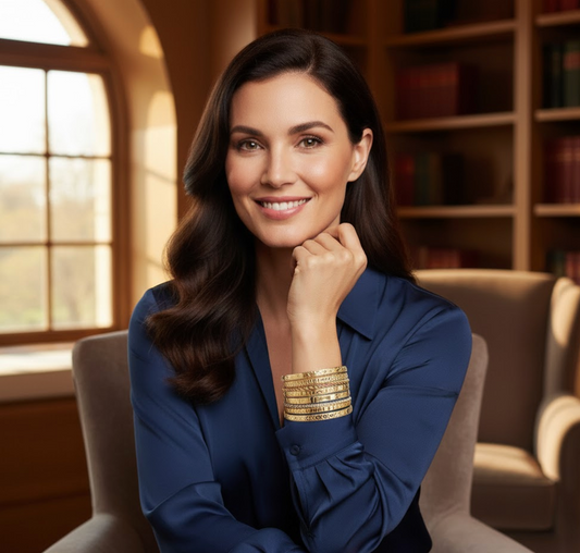 CELESTINA AURA™ — 7PCS LUXURY METAL SIX-POINTED STAR BRACELET SET