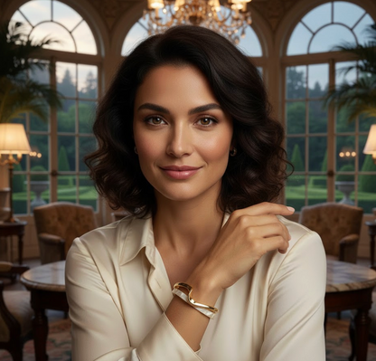 IVORY GLEAM OPEN BRACELET