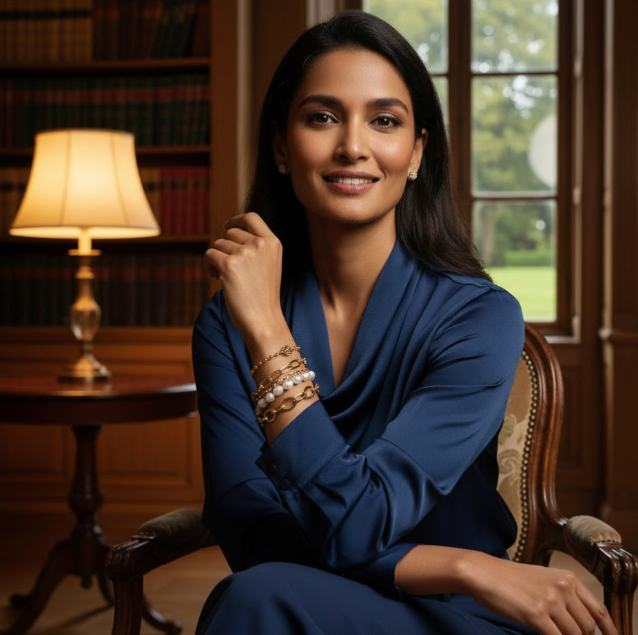 GOLDEN GRACE PEARL BRACELET