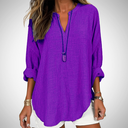 LENARA™ | FLOWY ELEGANT BEACH SHIRT