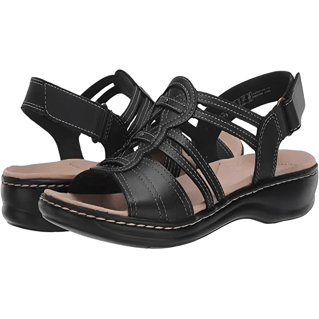 WOMEN'S PREMIUM LEATHER ORTHOPEDIC SANDALS WITH ARCH SUPPORT - 2023 BE ...