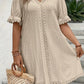 CYRENA™ PLUS SIZE ELEGANT V NECK TUNIC DRESS