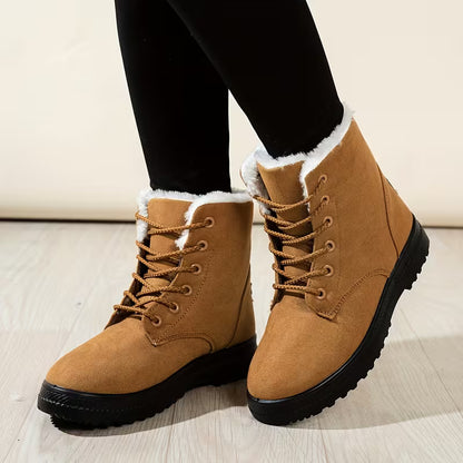 BELLIE AUTUMN BOOTS - Lace-Up & Plush-Lined