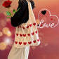 SARAH™ LOVE HEART PATTERN TOTE BAG