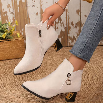 NEVE™ WOMEN'S POINTED TOE CHELSEA ANKLE BOOTS
