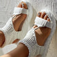 COONDLE™ CROCHET PLATFORM SANDALS