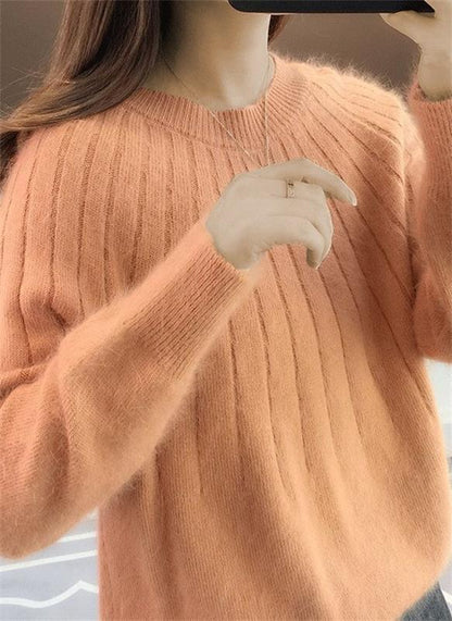 Caitlyn - Stylish Ribbed Knit Sweater