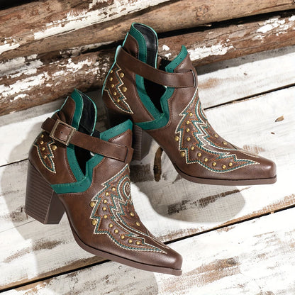 MATILDA™ WOMEN'S BOHEMIAN VINTAGE SLIP-ON ANKLE BOOTS
