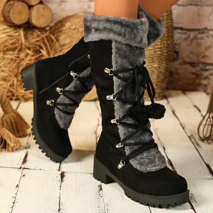 SAVARIA™ FAUX FUR-LINED KNIGHT BOOTS